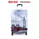 AZKO Passport Ukuran M Sarung Koper Monochrome London