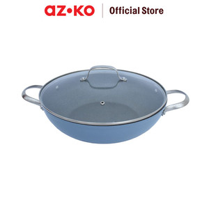 AZKO Starfrit 32 Cm The Rock Wave Wajan Penggorengan - Biru