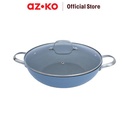 AZKO Starfrit 32 Cm The Rock Wave Wajan Penggorengan - Biru