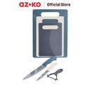 AZKO Kris Set 6 Pcs Pisau Dapur Dengan Talenan - Biru