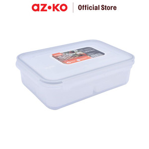 AZKO Kris 1.5 ltr Wadah Makanan 4 Sekat Rectangular