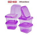 AZKO Kris 1 Ltr Set 5 Pcs Milly Wadah Makanan - Ungu Lavender