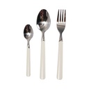 AZKO Kris Set 12 Pcs Alat Makan - Abu-Abu - Putih