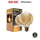 AZKO Eglare Bohlam Led Fillamen Globe 5 Watt G95 E27 - Warm White