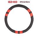 AZKO Otto Klasse Sarung Stir Mobil Grip Sporty - Hitam/Merah