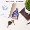 AZKO Ataru Gantungan Kunci Pu Print Pull Out - Biru