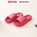 AZKO Ataru Ukuran 36/37 Sandal Thick Slides Texture - Pink