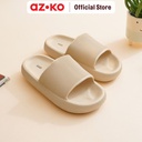 AZKO Ataru Ukuran 39-40 Sandal Thick Slides Rubber - Krem Beige