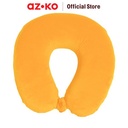 AZKO Passport Bantal Leher Brownie Applejack - Oranye/Biru