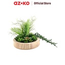 AZKO Arthome Tanaman Artifisial Succulent Mix-C In Shaw Pot