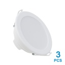 AZKO Krisbow Set 3 Pcs Runden Lampu Downlight Led 15 Watt 6500k 3pk