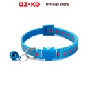 AZKO Paws N Tali Kalung Kucing Star Print - Biru