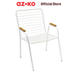 AZKO Soleil Othello Kursi Teras Steel - Putih