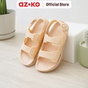 AZKO Ataru Ukuran 36 Sandal Wanita Double Strap - Krem Beige