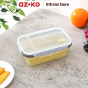 AZKO Ataru 1.2 ltr Wadah Makanan Silikon - Abu-Abu/Kuning