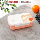 AZKO Ataru 1.1 ltr Wadah Makanan Rectangular - Orange