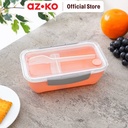 AZKO Ataru 600 ml Wadah Makanan Spork Clip Gmr - Coral