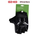 AZKO Dahon Sarung Tangan Sepeda Ukuran L - Silver/Hitam