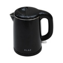 AZKO Klaz 1 Ltr Teko Listrik Double Wall - Hitam