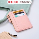 AZKO Ataru Dompet Kartu Dengan Zipper Pu - Pink