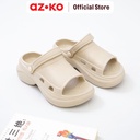 AZKO Ataru Ukuran 36-37 Sandal Wanita Clogs Wedges Sling Back - Krem