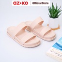 AZKO Ataru Ukuran 41 Sandal Wanita Double Stripe - Pink Nude