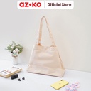 AZKO Ataru Tote Bag Canvas Extendable - Krem