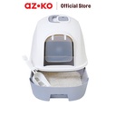 AZKO Paws N Tail Toilet Kucing Dengan Drawer - Abu-Abu