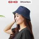AZKO Ataru Topi Bucket Reversible - Hijau Mint/Biru
