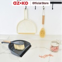 AZKO Ataru Set Sapu Dan Pengki Minimalis - Abu-Abu Tua