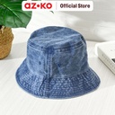 AZKO Ataru Topi Bucket Basic Denim - Biru