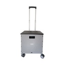 AZKO Maxb Troli Lipat Portabel 4 Roda 30 Kg - Abu-Abu