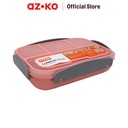 AZKO Kris 1 ltr Kotak Makan 4 Sekat - Pink