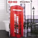 AZKO Forhom 180x200 Cm Tirai Kamar Mandi Dengan Hooks M