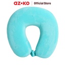 AZKO Passport Bantal Leher Aloha - Hijau/Krem