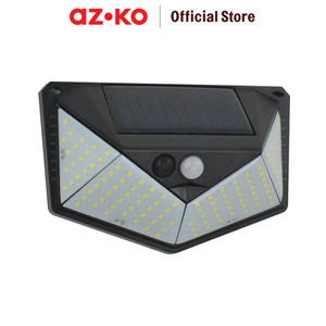 AZKO Krisbow Zura Lampu Dinding Outdoor Solar 2 Watt 3000k 210 Lumens