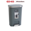 AZKO Eko 50 Ltr Hana Tempat Sampah Pedal Square - Abu-Abu