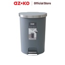 AZKO Eko 55 Ltr Hana Tempat Sampah Pedal Semi Round - Abu-Abu