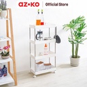 AZKO Stora Rak Troli 4 Tingkat - Putih