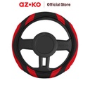 AZKO Otto Klasse Sarung Stir Mobil Silicone Grip - Hitam/Merah