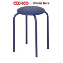AZKO Soleil Bangku Metal Padded Pu - Biru Navy
