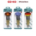 AZKO Champs Anak Panah 3 Pcs Set Anak Panah Steel Dart Set Permainan Memanah