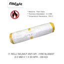 Salin Selimut Safety Pelindung / Pemadam Api / Fire Blanket "KEYLIGHT" 2.0 MM X 1 X 30 MTR (39 KG)