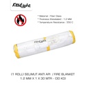 Selimut Safety Pelindung / Pemadam Api / Fire Blanket "KEYLIGHT" 1.2 MM X 1 X 30 MTR (30 KG)