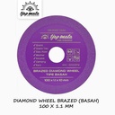 TJAP MATA / CAP MATA Diamond Wheel / Mata Potong 100 MM (Basah) Granit (Brazed)
