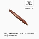 TJAP MATA / CAP MATA Mata Obeng Angin / Screw Driver Magnet (S2 Material)  PH2(+)(-) 65 MM (1 PC)