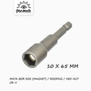 TJAP MATA / CAP MATA Obeng Sock / Mata Bor Sock / Roofing / Baja Ringan / Hex Nut (Magnet) (1 PC) 10 X 65 MM