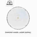 TJAP MATA / CAP MATA Diamond Wheel Laser Asphalt - (White) 16"