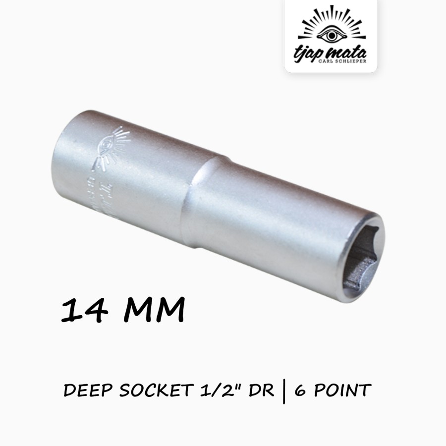 TJAP MATA / CAP MATA  Deep Socket 1/2" DR 6 Point 14 MM