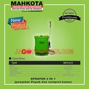 MAHKOTA SPRAYER MFD 02 E 2 in 1 PENYEBAR PUPUK DAN SEMPROT HAMA